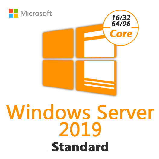 Windows Server 2019 Standard (16 Core - 32 Core - 64 Core & 96 Core) License Key