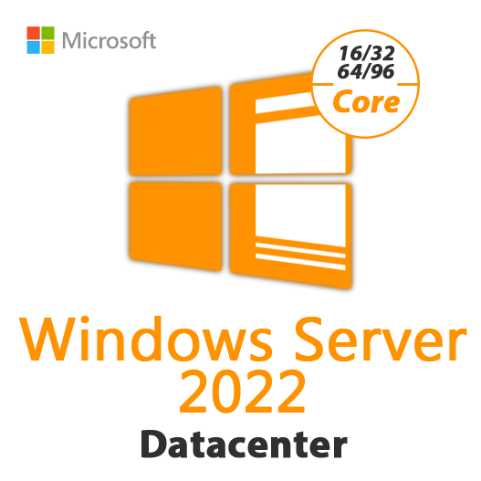 Windows Server 2022 Datacenter (16 Core - 32 Core - 64 Core & 96 Core) License Key