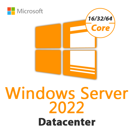 Windows Server 2022 Datacenter (16 Core - 32 Core & 64 Core) License Key