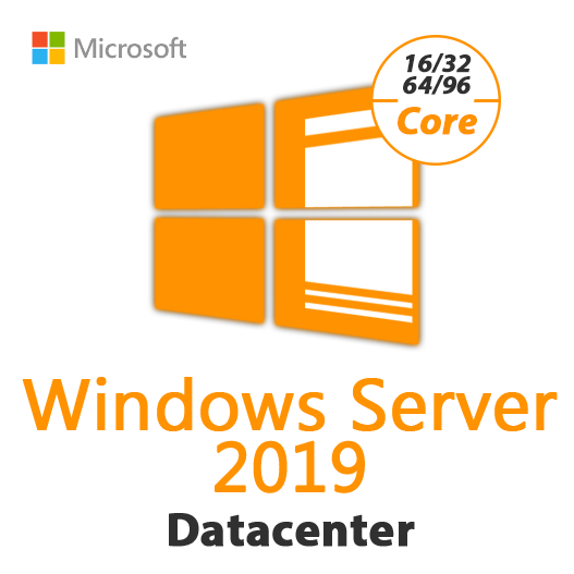 Windows Server 2019 Datacenter (16 Core - 32 Core - 64 Core & 96 Core) License Key