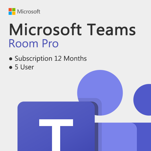 Microsoft Teams Room Pro 5 User Subscription License Key