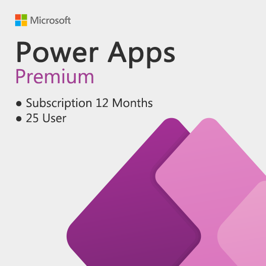 Power Apps Premium 25 User Subscription License Key