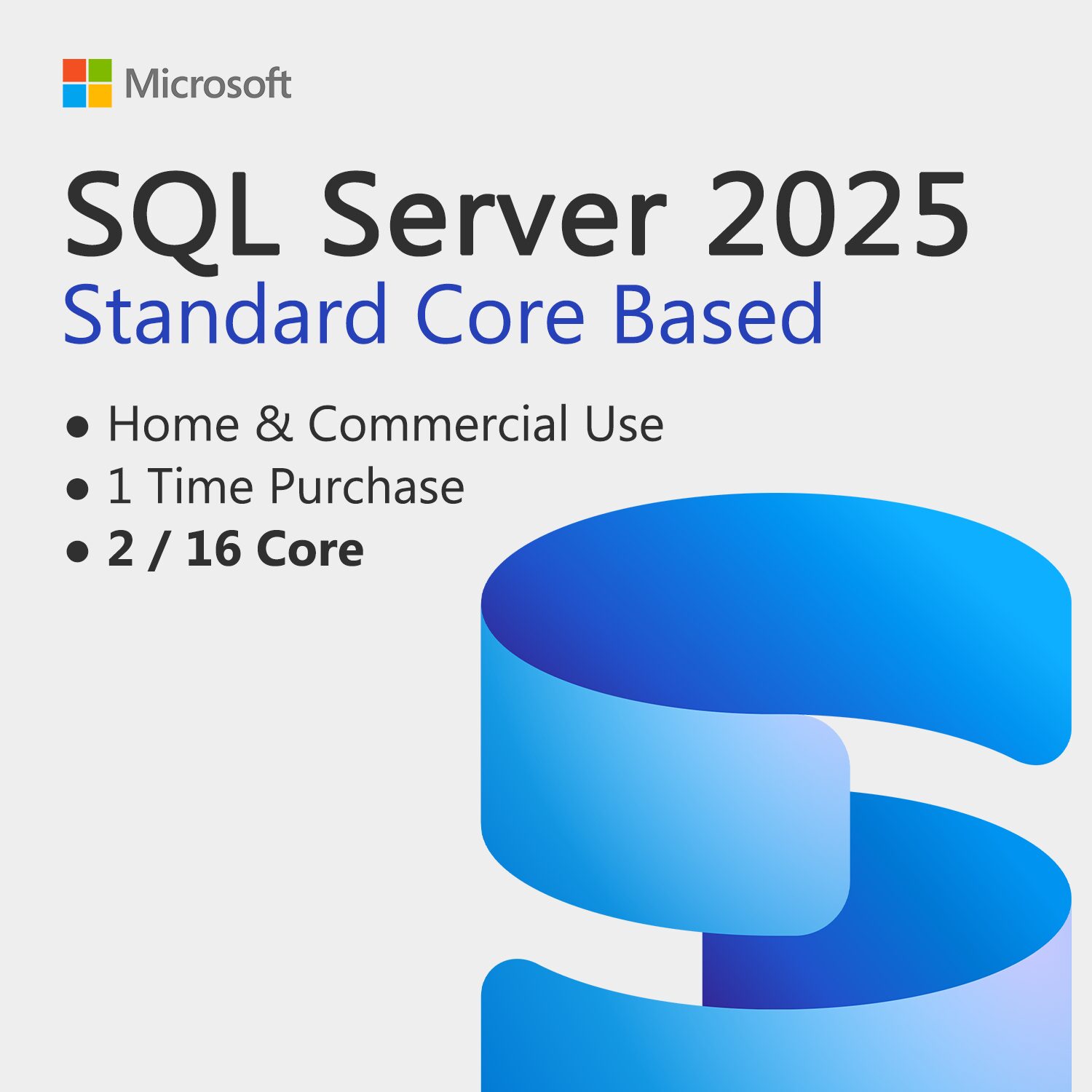 SQL Server 2025 Standard Core Based Activation License Key